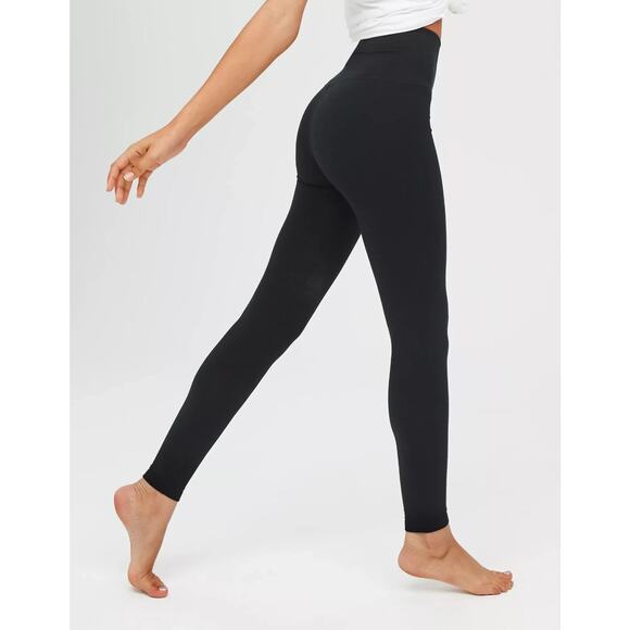 Womens Aerie Offline OG High Rise Legging Black Basic Classic Lounge Large Short - Picture 3 of 11